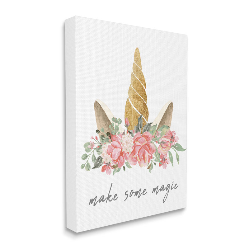 «Make Some Magic Unicorn» par Lil 'Rue, H 20 po x l 16 po x P 1,5 po