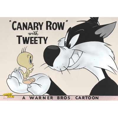 Looney Tunes Tweety and Sylvester Canary Row MightyPrint Wall Decor