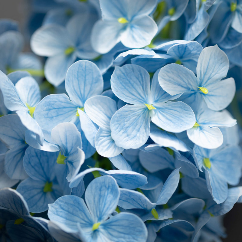 Artificial Cone Hydrangea Spray 34"H, Blue