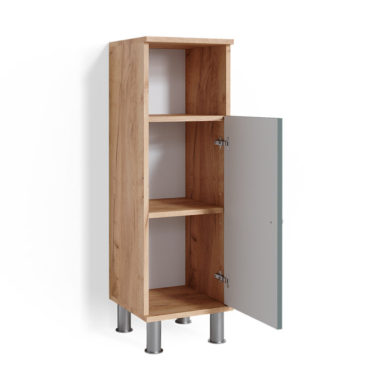 Birkhild 30Cm W x 95Cm H x 30Cm D Free-Standing Bathroom Cabinet