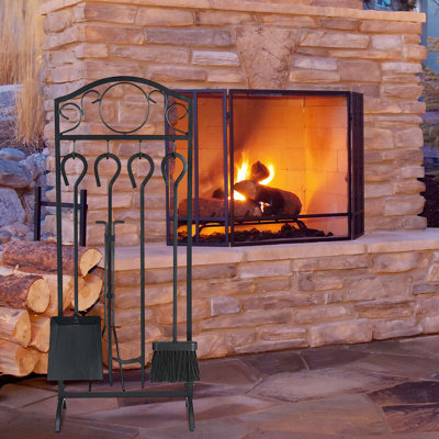 Neil Iron Fireplace Tool Set