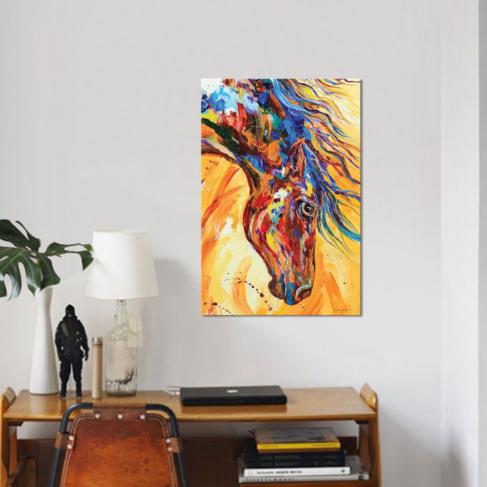 « bascule amish attractions », reproduction sur toile, H 18 po x l 12 po x P 1,5 po, Toile tendue, Pas de tapis