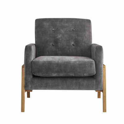 Fauteuil d'appoint à dossier capitonné Matson