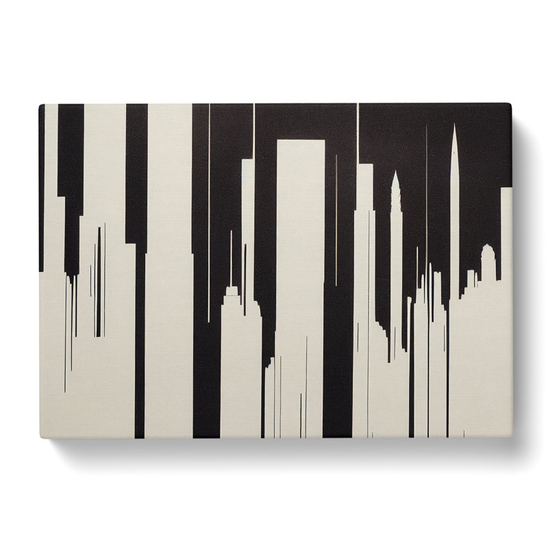 Incredible Skyscraper Skyline Abstract - Wrapped Canvas, 35cm H x 50cm W x 3cm D