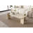 Calderon Modern Coffee Table, Travertine Color, 47.2 x 13.8 x 23.6 inches | 100% Melamine Coated Chipboard, Durable & Stylish | Easy Assembly, Perfect for Living Room & Contemporary Spaces, Elegant Marble Finish-123122393