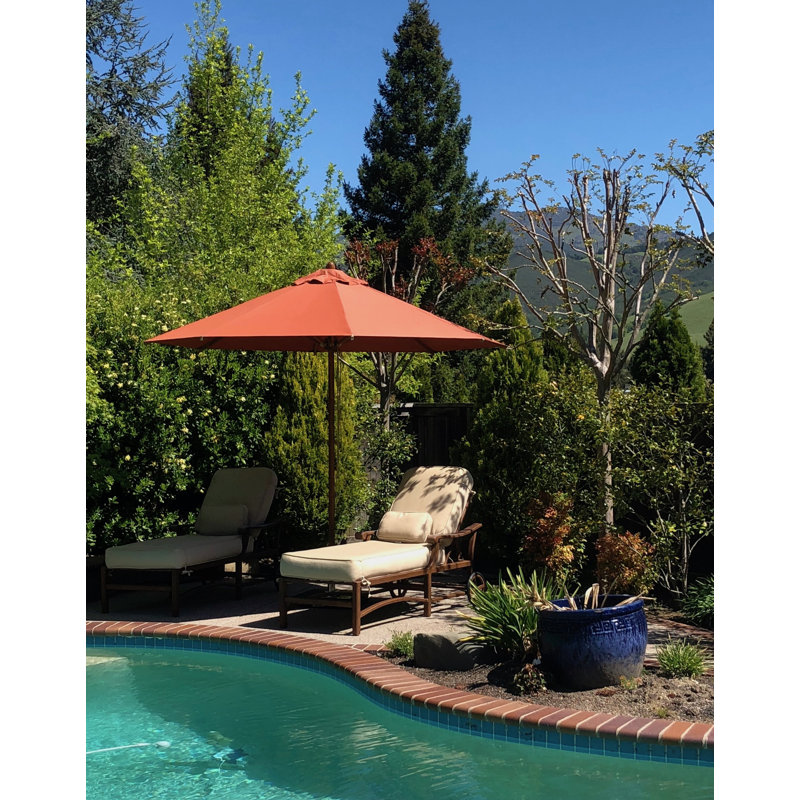 Levante Square Market Umbrella, Terracotta, 84" W x 84" D