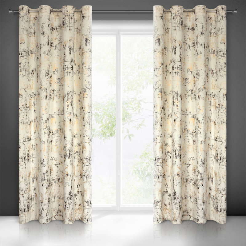 Fortescue Eyelet Blackout Curtain, Cream