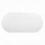 Console Jeh, plateau ovale blanc de 55 po, base piédestal Jeh