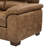Vintage Brown Leather Three-Seat Sofa with Plush Tufted Cushions and Sturdy Wooden Legs for Timeless Comfort
