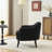 Living Room Corduroy Armchair-1204934592