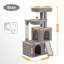Grand arbre à chat, tour à chat à plusieurs niveaux de 41 pouces avec 2 condos spacieux pour chats d'intérieur, grande maison pour chat avec hamac confortable, perchoir rembourré, patin à griffes et boules remplaçables-626256170