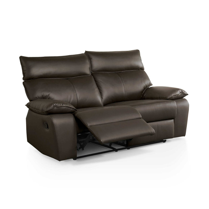 Causeuse contemporaine l 64,4 po, brun