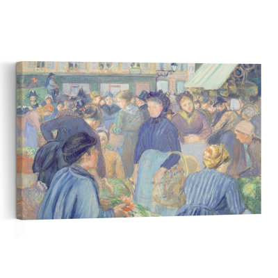" Le Marche De Gisors, 1889 Abstract Contemporary Wall Art Print " by Camille Pissarro