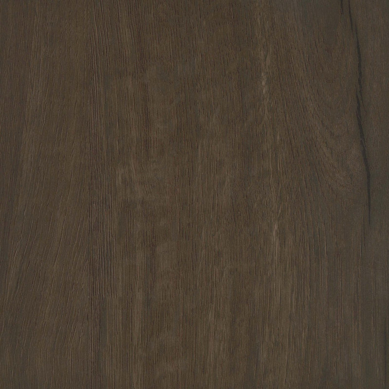 Banc de rangement en chêne fumé avec coussin et tiroir en similicuir, Brun