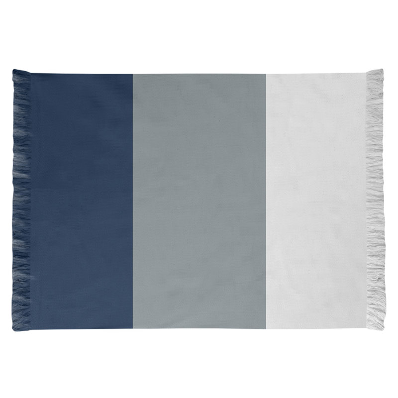Tapis bleu/gris dallas, Non