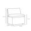 Banc de rangement rembourré beige avec rangement