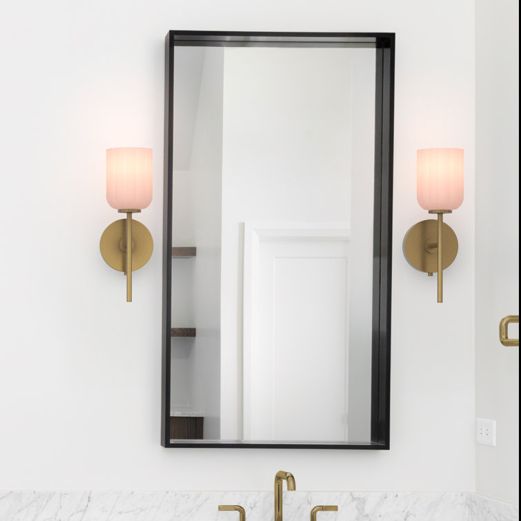 Parkmont Plug & Play 1-Light Wall Sconce in Transitional and Modern Style-14 Inches Tall and 5 Inches Wide