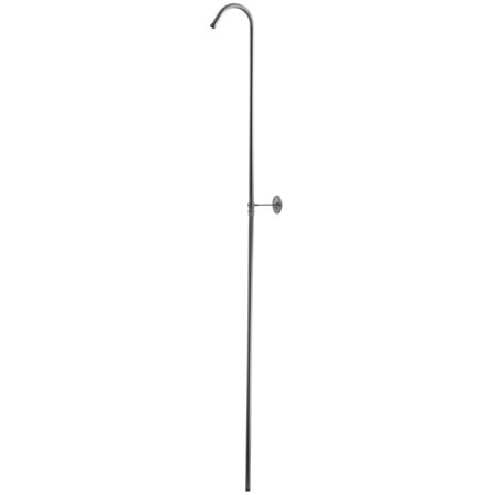 Kingston Brass Vintage 62-Inch Shower Riser with Wall Support, Brushed Nickel