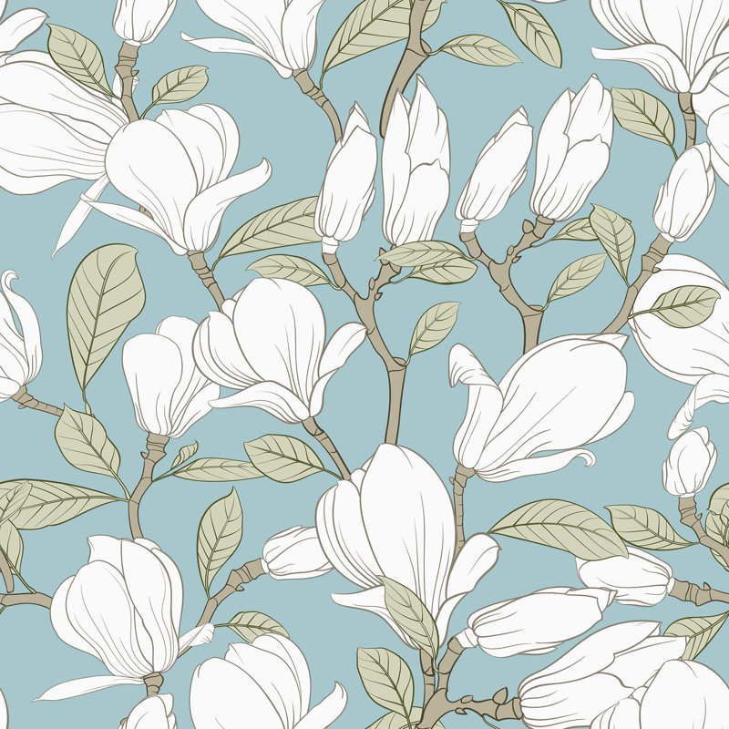 Iila Peel & Stick Floral Tile, 126" L x 24" W