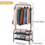 Portant à vêtements, organisateur de vêtements autoportant avec tablette inférieure et crochet latéral, support à vêtements, organisateur de vêtements portatif Cloest