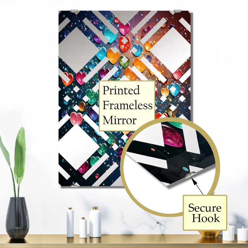 Almendares - Miroir mural Pop Art MIR135798, 32 po x 24 po