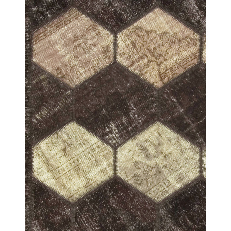 Tapis rétro patchwork turc