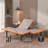Split Top King Adjustable Bed Frame With 12'' Medium Plush Memory Foam Mattress, USB & Type C Ports, Massaging, Wireless Remote, E3000 Sunset Orange-1644966269-1835237687