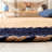 Ajeesh Natural Fiber Hand Loomed Jute/Cotton Rug in Natural/Navy-404358940