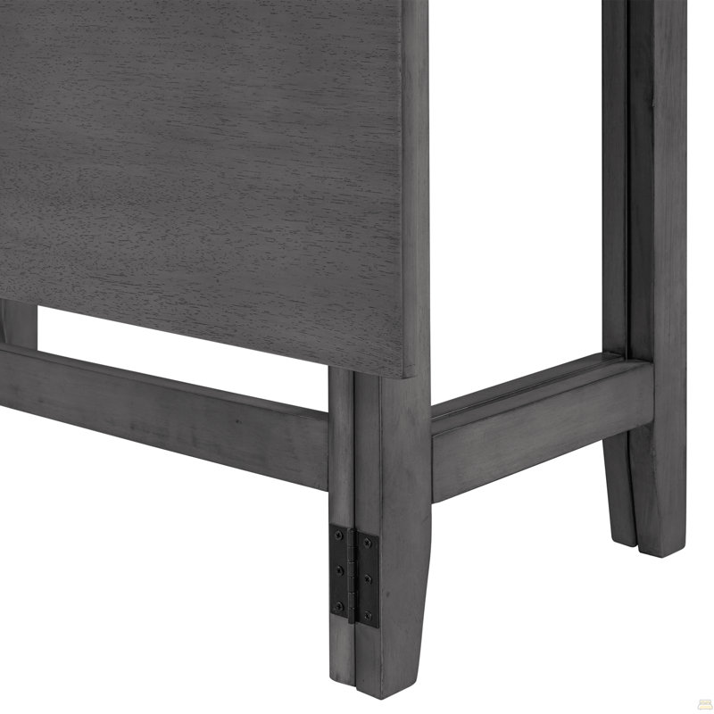 Table de salle à manger extensible Farmhouse, Noir