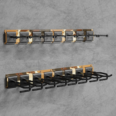 Gun Rack, Wall Mount, Heavy-Duty Steel Tactical Rifle Carbine Handgun Storage Rack, Modular Firearms Gun Wall Gear Accessories Organizer, Gun Display Stand Rifle Storage Holder