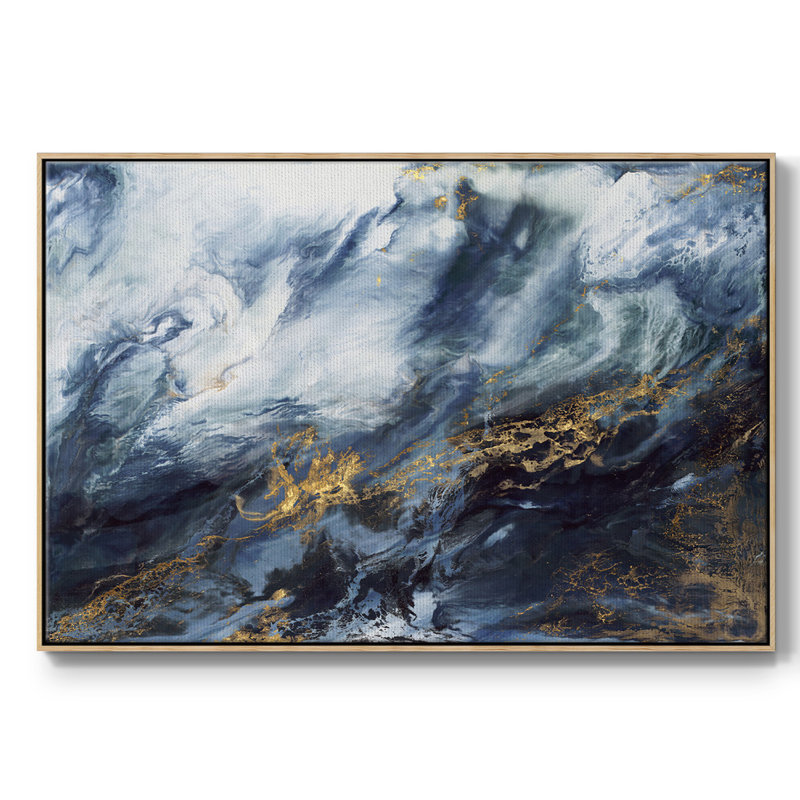 Anticipation V1, reproduction d'art sur toile, H 27 po x l 41 po x P 2 po, Toile naturelle avec cadre flottant