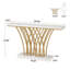 Table d'entrée de luxe, table de couloir, table console