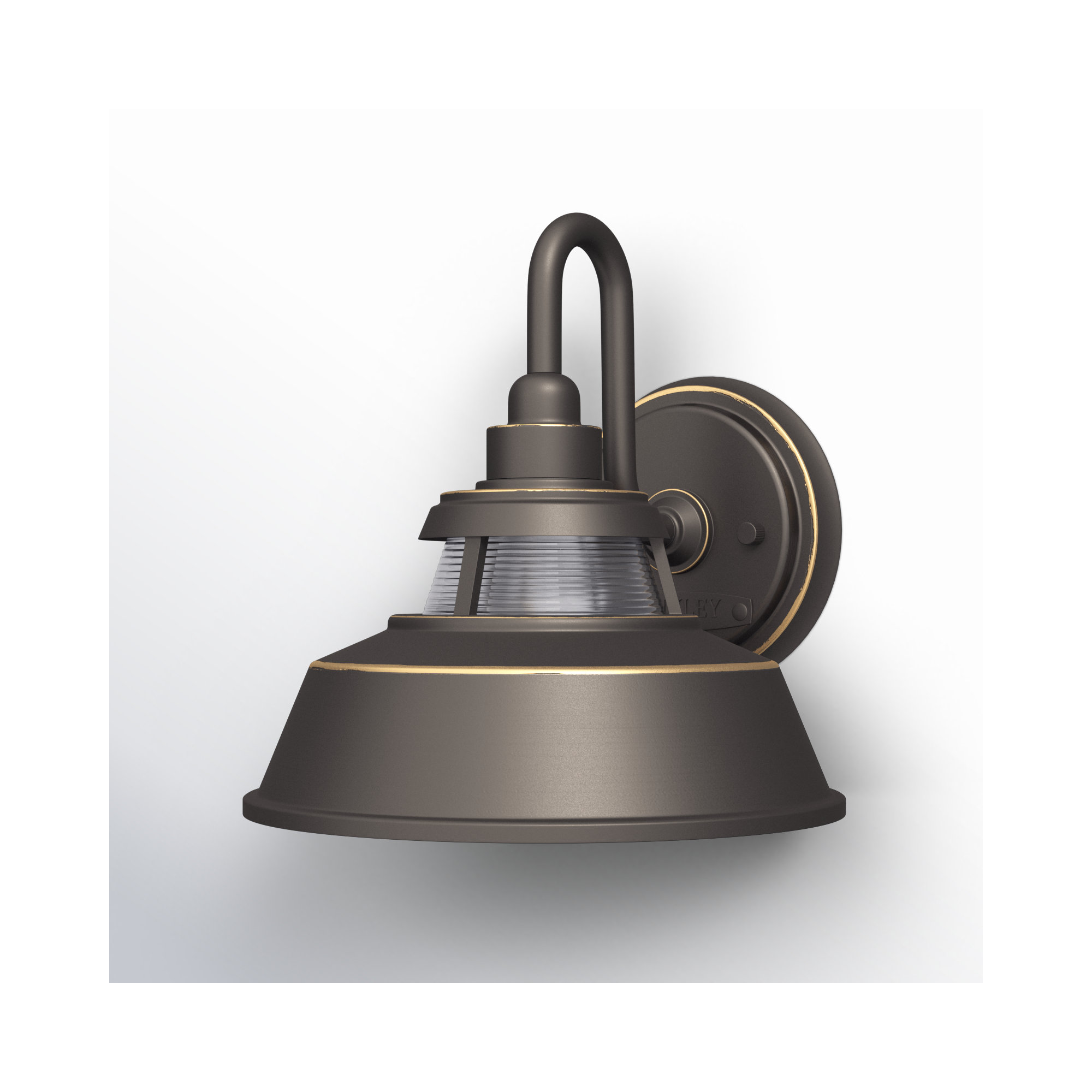 Calum Single Light Bell Outdoor Aluminum Wall Light, 10" H x 10" W x 10" D, Oil Rubbed Bronze