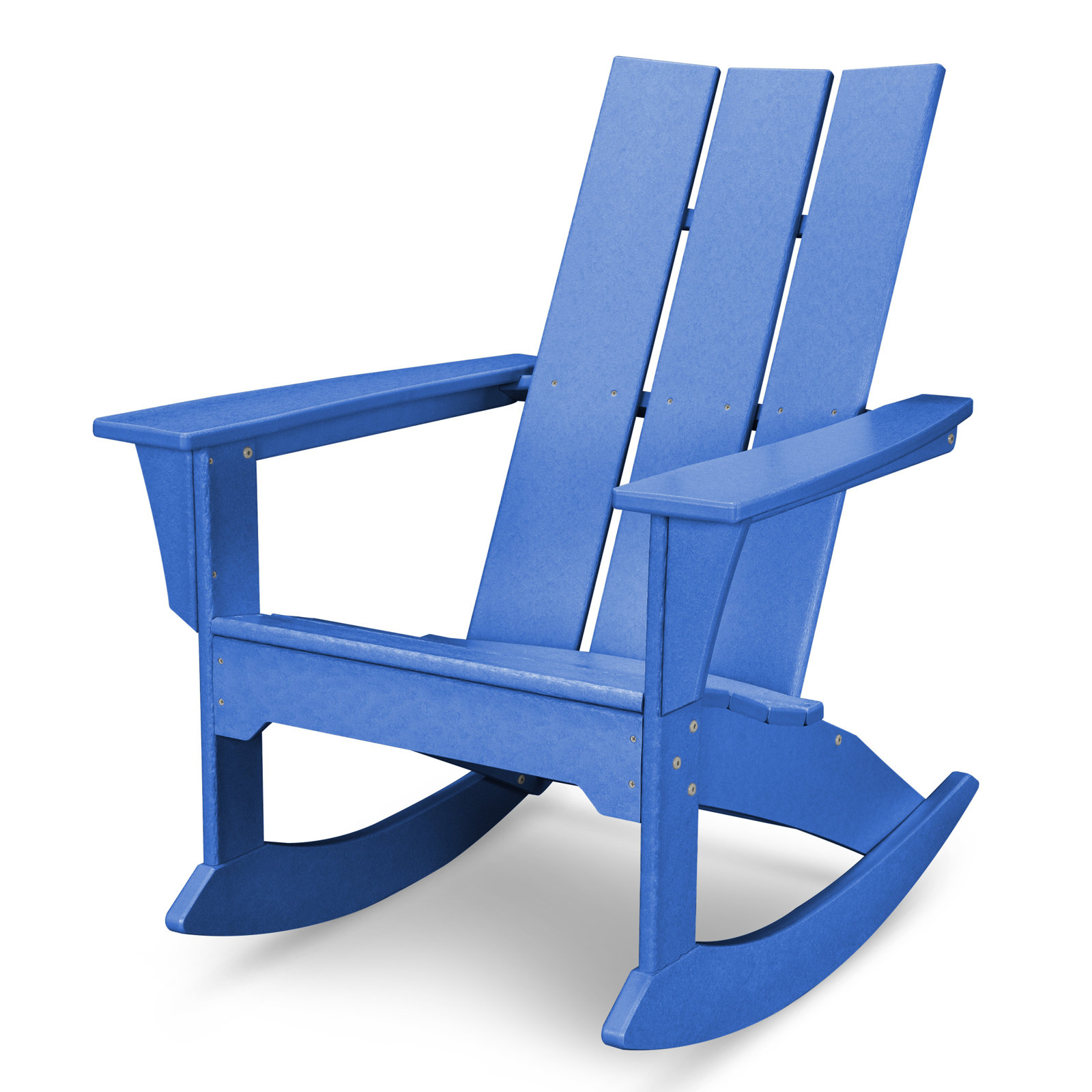 POLYWOOD Modern Adirondack Rocker, Pacific Blue