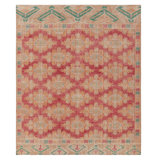 Distressed Homage Hand Knotted Wool Geometric Area Rug