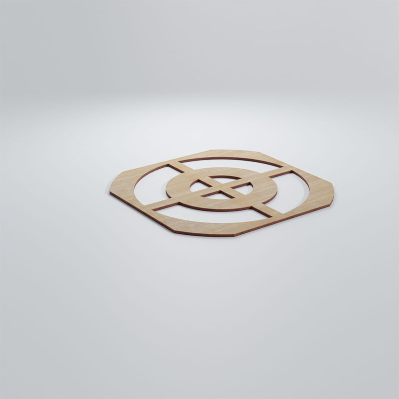 Panneaux muraux décoratifs en bois Sullivan, Bouleau, H 11 3/8 po x l 11 3/8 po x P 1/4 po