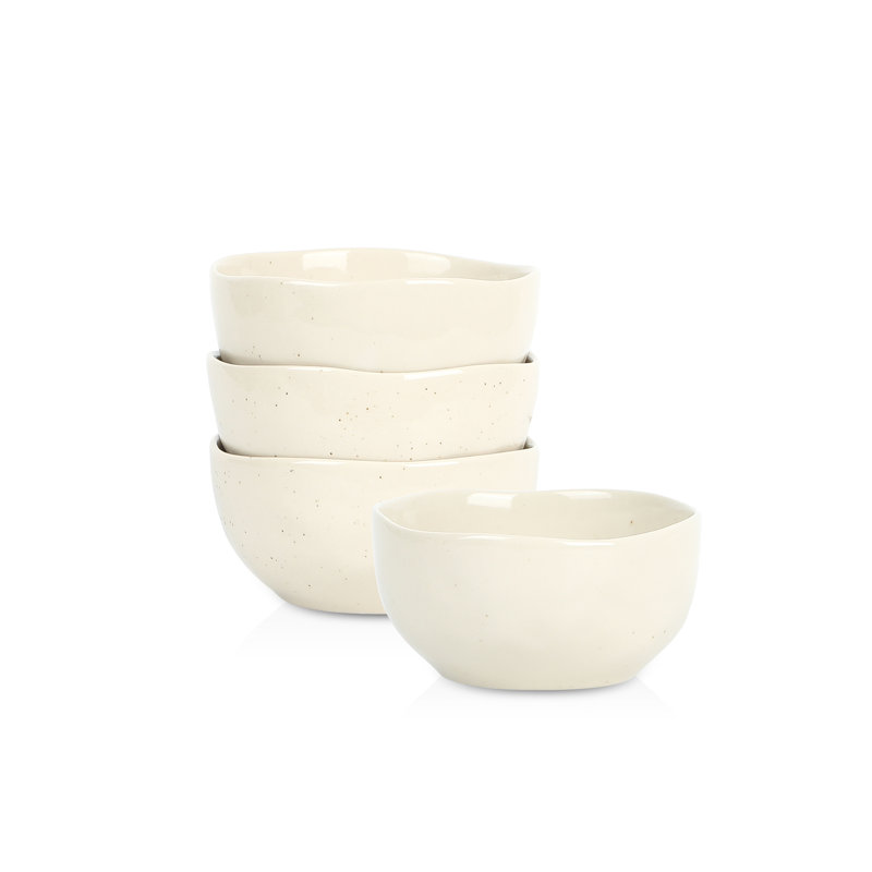 Stone Lain Mirella 4-Piece Bowl Set Stoneware, Beige