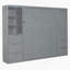 Lit escamotable Murphy avec placard, tiroirs et tablettes-118005179