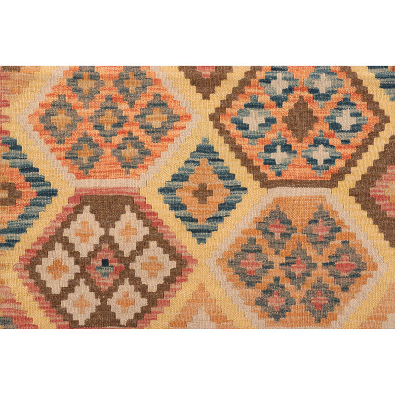 Runner Southwestern Wool Hand Woven 81cm X 300cm Area Rug