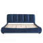 Structure de lit tapissier très grand, très minimaliste moderne avec tête de lit éponge compressée dodue, velours brillant et repose-pieds robuste, matelas non inclus-133333429-133333433