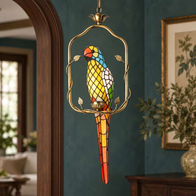 Luminaire suspendu en verre Artistic Parrot