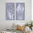 Toile avec cadre blanc