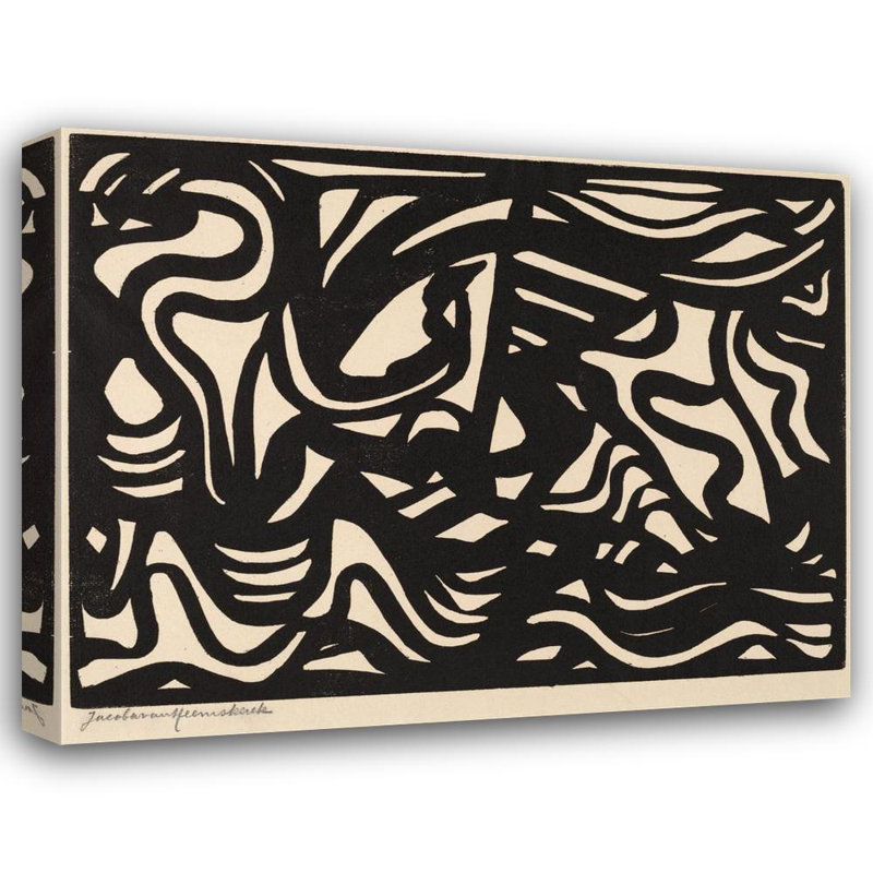 "Composition" par Jacoba Van Heemskerck - Art sur toile tendue avec châssis, H 40 po x l 28 po