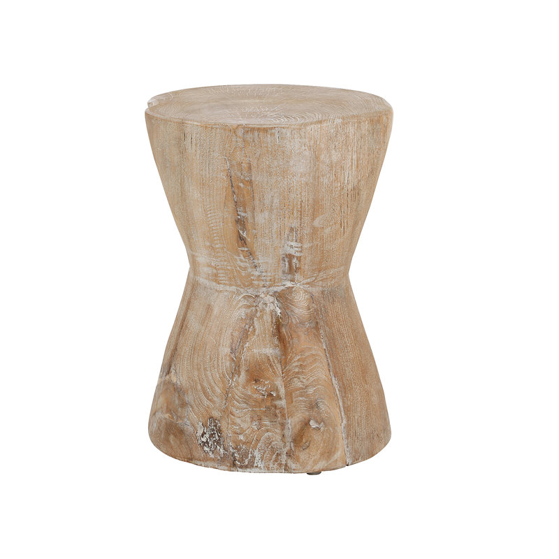 Gouldin Solid Wood Accent Stool, Natural