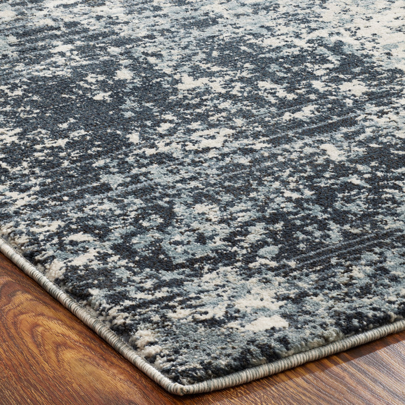 Mayer Area Rug in Ivory/Gray, Runner 2'6" x 10'