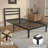 14 Inch California King Bed Frame With Storage, Mattress Foundation, Heavy Duty Sturdy Steel With No Box Spring Needed, Black