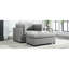 Oversized Reading Chair With , Grey, Lumbar Support, High Linen Fabric, Removable Washable Covers Grey Single And Upholstery,