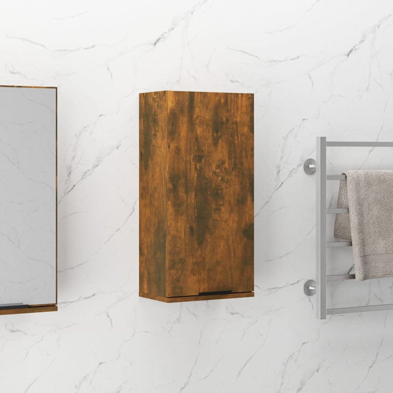 Jiahao Bathroom Cabinet, Smoked Oak