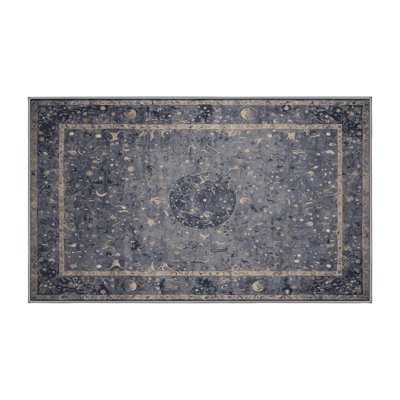 Tapis gris lavable à la machine