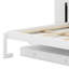 Lit escamotable mural avec rangement, armoire-lit pliable avec bureau, miroir central et tiroirs latéraux-1355997554